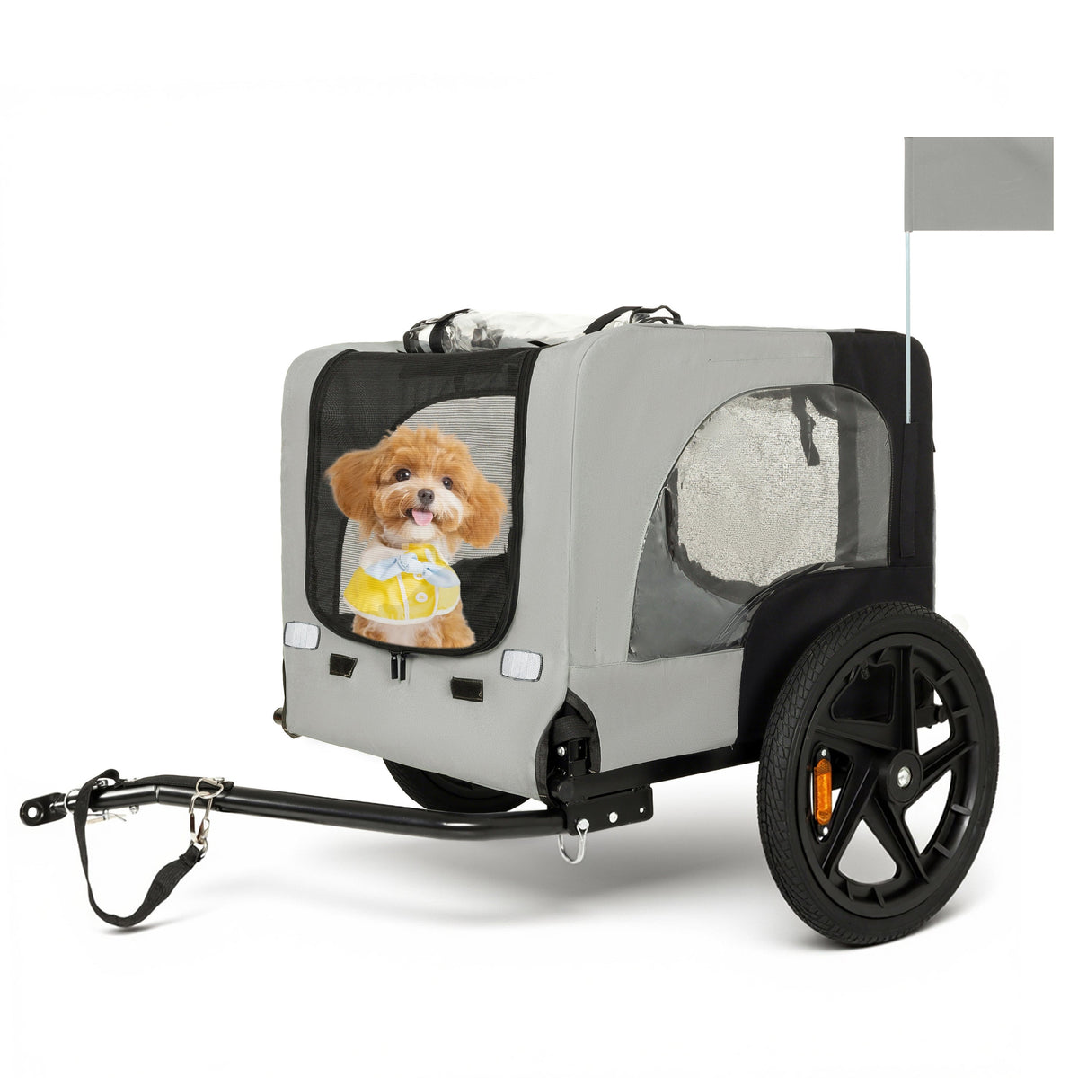 Outdoor Heavy Duty Collapsible Pet Bike Trailer