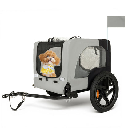 Outdoor Heavy Duty Collapsible Pet Bike Trailer