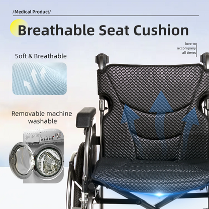 Aluminum Foldable Lightweight Adult Wheelchair