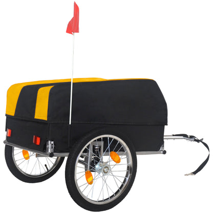 Heavy-Duty Bike Cargo Trailer with Waterproof Cover