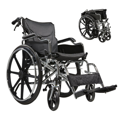 Folding Manual Transport Wheelchair