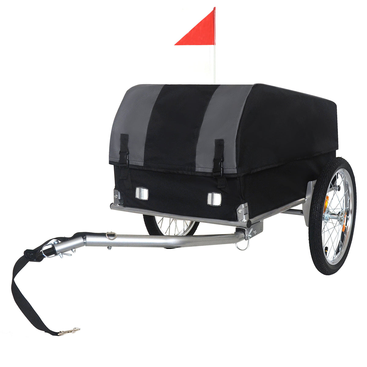 Heavy-Duty Bike Cargo Trailer with Waterproof Cover