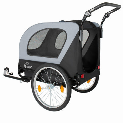 2-in-1 Bike Trailer & Pet Stroller for Dogs up to 110lbs