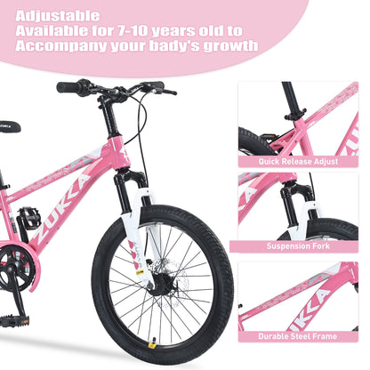 ZUKKA 20 Inch Mountain Bike for Boys and Girls