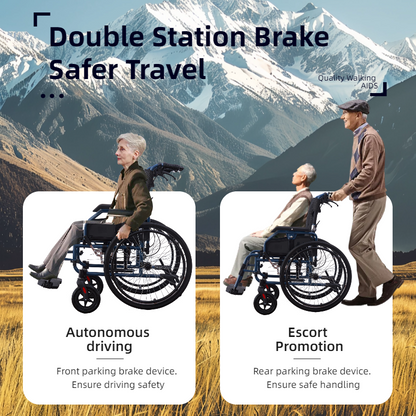 Aluminium Multi-Functional Manual Wheelchair