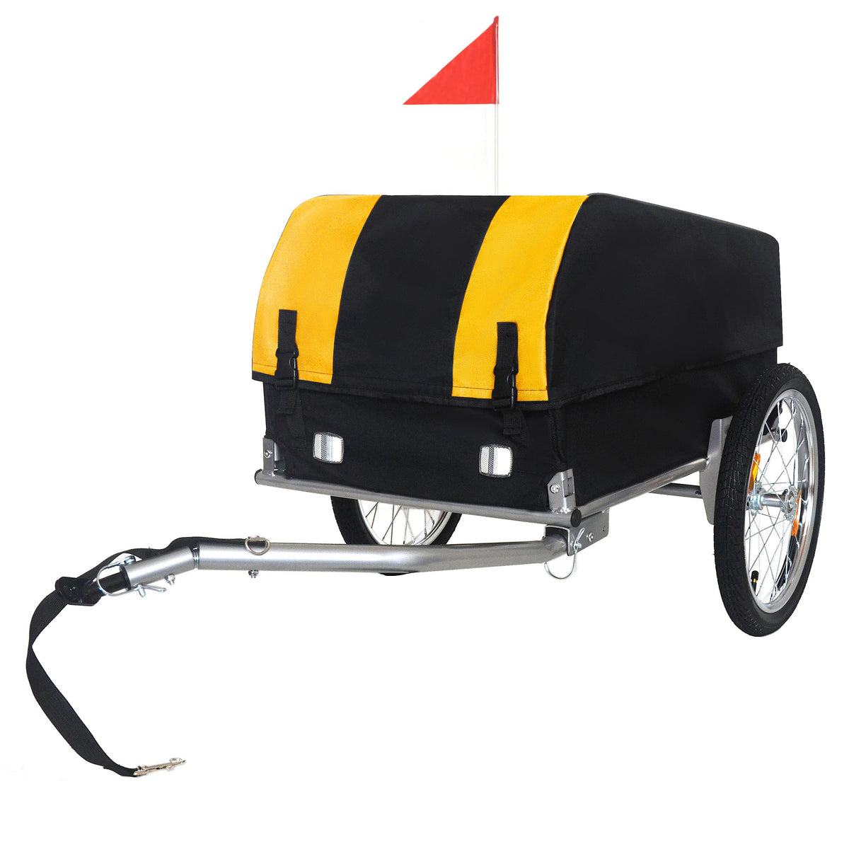 Heavy-Duty Bike Cargo Trailer with Waterproof Cover