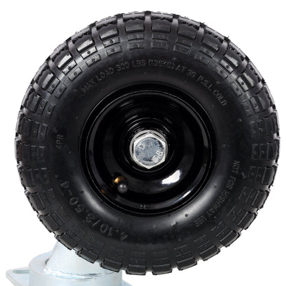 10-Inch Dual Air Wheels Swivel Caster