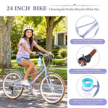 24 Inch Women's Cruiser Bike