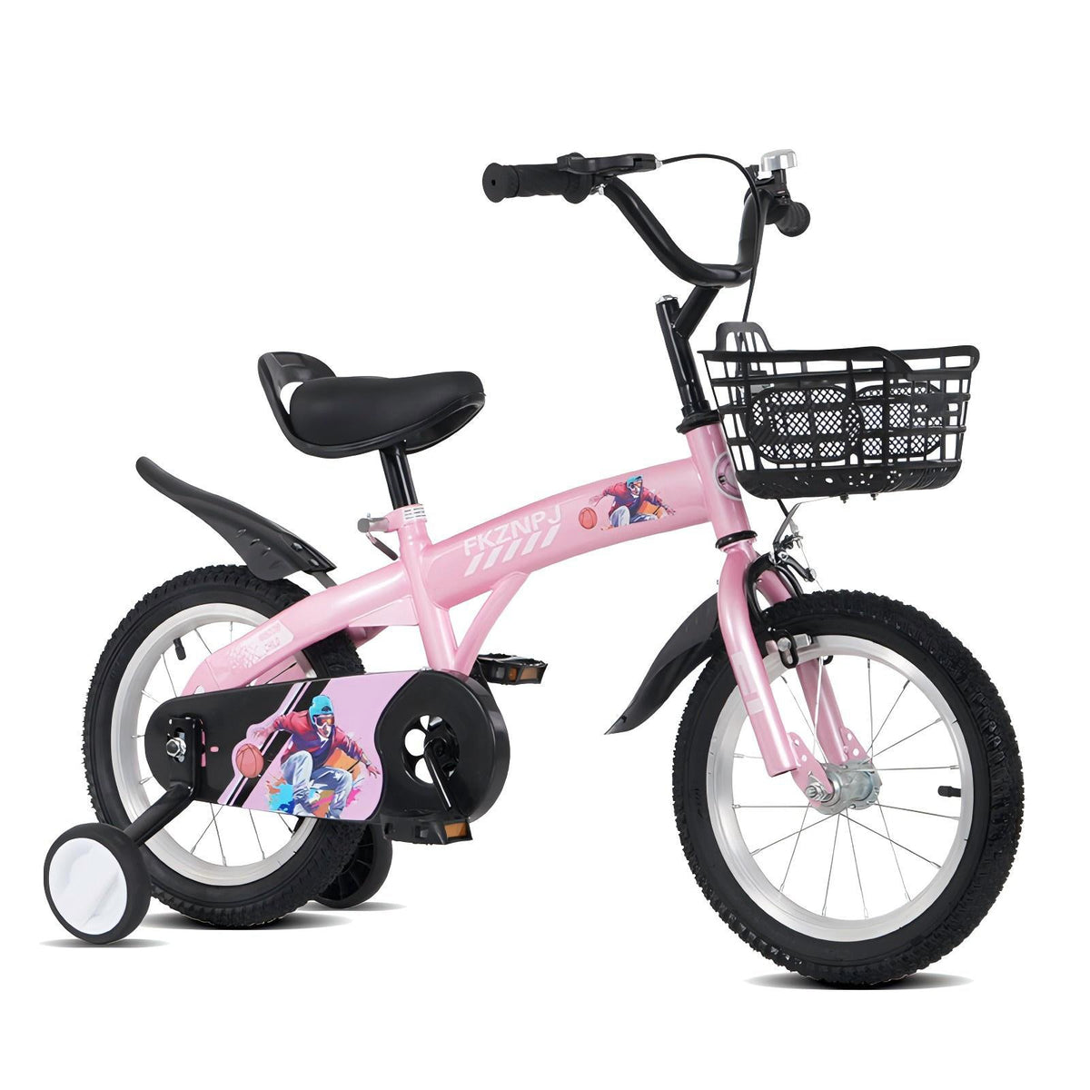 FKZNPJ 16 Inch Sporty Kids Bike With Training Wheels