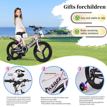 16 Inch Kids Bike – High Carbon Steel Frame & Adjustable Seat
