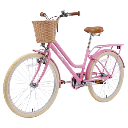 24 Inch Girls Bike, Steel Frame, Multiple Colors