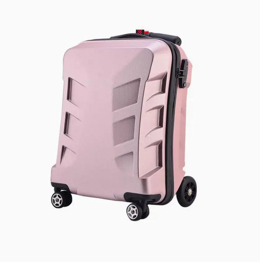 Adult Folding Business Trolley Case Design Cool Travel Suitcase Trip Cabin Skateboard Scooter Kids Riding Luggage Carrier Unisex