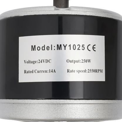 250w 24v Pure Copper Electric Scooter Motor, Brushed E-Bike Motor Lightweight Chain Drive Motor for E-Scooter Mini Motorcycle
