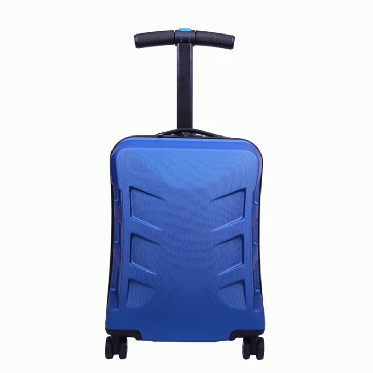 Adult Folding Business Trolley Case Design Cool Travel Suitcase Trip Cabin Skateboard Scooter Kids Riding Luggage Carrier Unisex