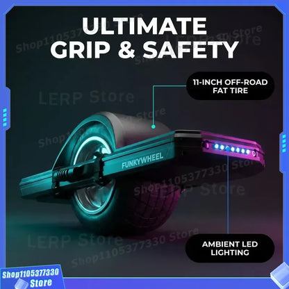 All-Terrain Self-Balancing Electric Scooter One-Wheel Hover Board with Smart Controller From US Warehouse