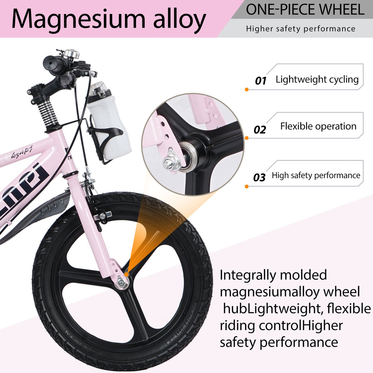 16 Inch Kids Bike – High Carbon Steel Frame & Adjustable Seat