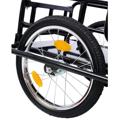 Foldable Bike Cargo Trailer with Universal Bike Hitch