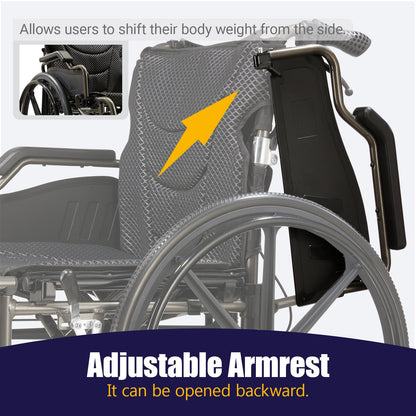 Folding Manual Transport Wheelchair