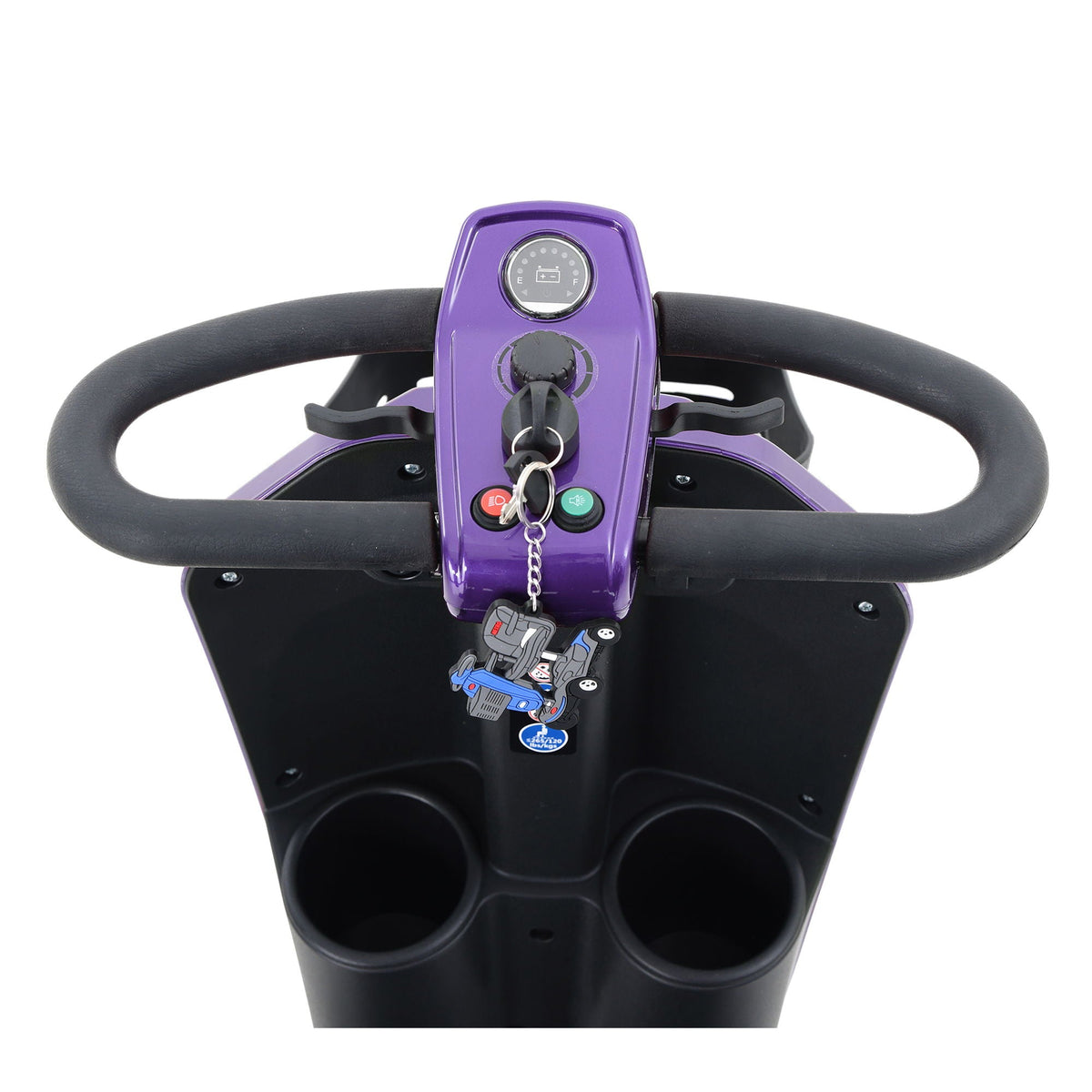 Max Plus - 4 Wheels Outdoor Compact Mobility Scooter With 2 Pieces X 20Ah Lead Acid Battery, 16 Miles, Cup Holders & USB Charger Port
