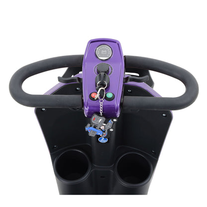 Max Plus - 4 Wheels Outdoor Compact Mobility Scooter With 2 Pieces X 20Ah Lead Acid Battery, 16 Miles, Cup Holders & USB Charger Port