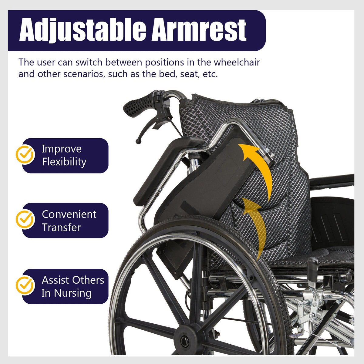 Folding Manual Transport Wheelchair
