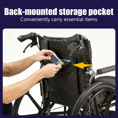 Aluminum Alloy Transport Wheelchair with 18" Seats